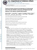 Cover page: Timing of evidence-based psychotherapy for posttraumatic stress disorder initiation among Iraq and Afghanistan war veterans in the Veterans Health Administration.