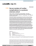 Cover page: Serum markers of cardiac complications in a systemic sclerosis cohort