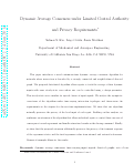 Cover page: Dynamic average consensus under limited control authority and privacy requirements