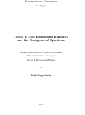 Cover page: Topics in Non-Equilibrium Dynamics and the Emergence of Spacetime