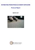 Cover page: Estimating Pedestrian Accident Exposure: Protocol Report