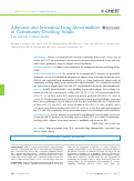 Cover page: Adiposity and Interstitial Lung Abnormalities in Community-Dwelling Adults The MESA Cohort Study