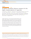 Cover page: A mosaic monoploid reference sequence for the highly complex genome of sugarcane