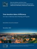 Cover page: Time-Sensitive Value of Efficiency: Use Cases in Electricity Sector Planning and Programs