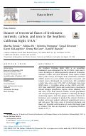 Cover page: Dataset of terrestrial fluxes of freshwater, nutrients, carbon, and iron to the Southern California Bight, U.S.A.