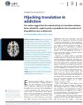 Cover page: Hijacking translation in addiction