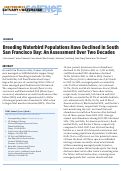 Cover page: Breeding Waterbird Populations Have Declined in South San Francisco Bay: An Assessment Over Two Decades