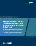 Cover page: Green Charging of Electric Vehicles Under a Net-Zero Emissions Policy Transition in California