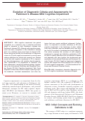Cover page: Evolution of diagnostic criteria and assessments for Parkinson's disease mild cognitive impairment