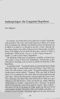 Cover page: Anthropo-logos: the Congenital Hypothesis