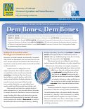 Cover page: Youth Development through Veterinary Science, 5: Dem Bones, Dem Bones