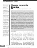 Cover page: Chronic Insomnia Disorder