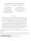 Cover page: Distribution Theory for the Studentized Mean for Long, Short, and Negative Memory Time Series