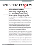 Cover page: Microsphere integrated microfluidic disk: synergy of two techniques for rapid and ultrasensitive dengue detection