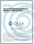 Cover page: Impact of Facilitating Ntegration in Migrant's Fertility Decisions
