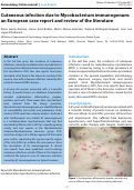 Cover page: Cutaneous infection due to Mycobacterium immunogenum: an European case report and review of the literature