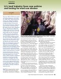 Cover page: U.S. beef industry faces new policies and testing for mad cow disease