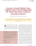 Cover page: Causal Counterfactual Theory for the Attribution of Weather and Climate-Related Events