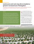 Cover page: Land access and costs may drive strawberry growers' increased use of fumigation