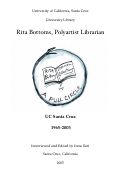 Cover page: Rita Bottoms: Polyartist Librarian