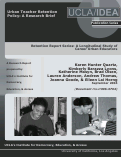 Cover page: Urban Teacher Retention Policy: A Research Brief