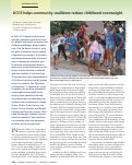 Cover page: UCCE helps community coalitions reduce childhood overweight