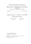 Cover page: Adding Context to Content: The CENS Deployment Center