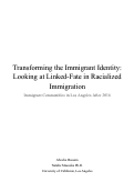 Cover page: Transforming the Immigrant Identity:Looking at Linked-Fate in Racialized Immigration&nbsp;<em>Immigrant Communities in Los Angeles After 2016</em>