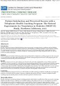 Cover page: Patient Satisfaction and Perceived Success with a Telephonic Health Coaching Program: The Natural Experiments for Translation in Diabetes (NEXT-D) Study, Northern California, 2011