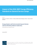 Cover page: Impacts of the EISA 2007 Energy Efficiency Standard on General Service Lamps:
