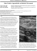 Cover page: False Positive Appendicitis on Bedside Ultrasound