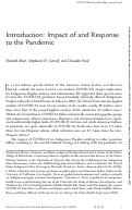 Cover page: Introduction: Impact of and Response to the Pandemic