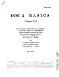Cover page: DOE-2. BASIC, Version 2.1E