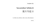Cover page: November White II