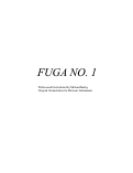 Cover page: Fuga No. 1