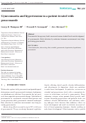 Cover page: Gynecomastia and hypertension in a patient treated with posaconazole