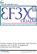Cover page: Fracture Surgery of the extremities with the intra-operative use of 3D-RX: A randomized multicenter trial (EF3X-trial)