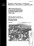 Cover page: Office Worker Response to an Automated Venetian Blind and Electric Lighting System: A Pilot Study