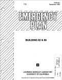 Cover page: Emergency Plan, Bldgs. 62 &amp; 66