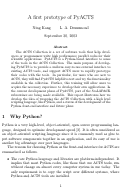 Cover page: A first prototype of PyACTS