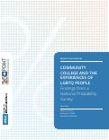 Cover page: Community College and the Experiences of LGBTQ People
