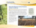Cover page: Restoration Manual for Annual Grassland Systems in California