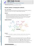 Cover page: Modular Synthesis of Streptogramin Antibiotics