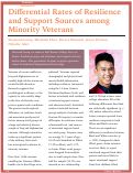Cover page: Differential Rates of Resilience and Support Sources among Minority Veterans
