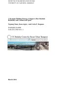 Cover page of A Dynamic Holding Strategy to Improve Bus ScheduleReliability and Commercial Speed