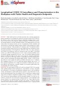 Cover page: Longitudinal COVID-19 Surveillance and Characterization in the Workplace with Public Health and Diagnostic Endpoints