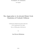 Cover page: Two Approaches to Accelerated Monte Carlo Simulation of Coulomb Collisions