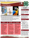 Cover page: 4-H Bird Project