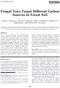 Cover page: Fungal Taxa Target Different Carbon Sources in Forest Soil