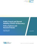 Cover page: Public Transit and Shared Mobility COVID-19 Recovery: Policy Options and Research Needs